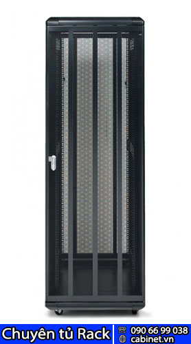 mặt trước tủ rack 42u màu đen