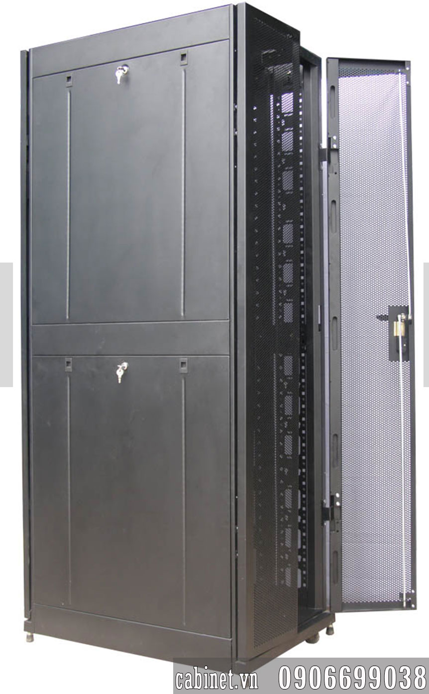 Mặt bên tủ rack 42U D800
